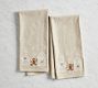 Gingerbread Village Embroidered Tea Towels - Set of 2