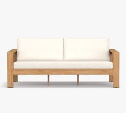 Malibu Teak Outdoor Sofa (77")