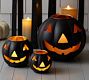 Metal Jack-O-Lantern Candle Holder