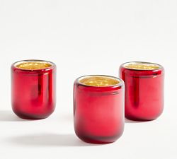 Brie Handcrafted Mercury Glass Hurricane Candle Holder