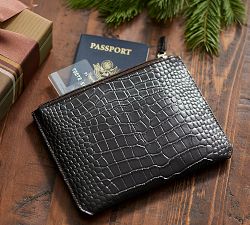 McKenna Leather Zipper Pouch