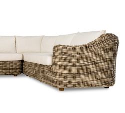 Dunemere Woven 3-Piece Outdoor Sectional (121.5")