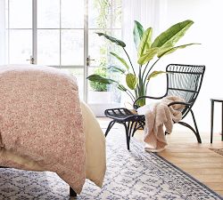 Monet Rattan Chair and Ottoman