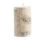 Premium Flickering Flameless Wax Pillar Candles - Sugared Birch