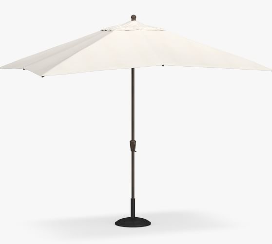 10' Rectangular Outdoor Patio Umbrella &ndash; Rustproof Aluminium Tilt Frame