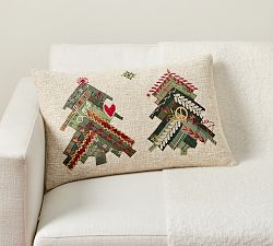 Open Box: Dream Patchwork Tree Lumbar Pillow Cover, 16" x 26" - Multi