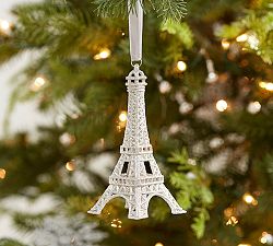 Glitter Eiffel Tower Ornament