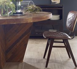 Roblar Quilted Leather Dining Chair, Set of 2