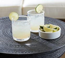 Stripe Rim Outdoor Drinking Glasses