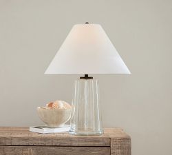 Avalon Recycled Glass Table Lamp (22"-27")