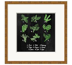 Essential Herbs Framed Print