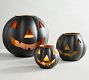 Metal Jack-O-Lantern Candle Holder