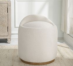 Berrie Upholstered Swivel Ottoman