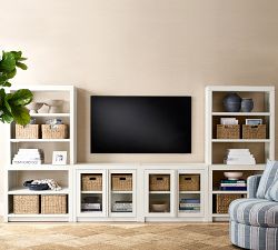 Dillon Glass Cabinet Entertainment Center (144")