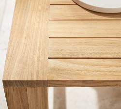 Malibu Teak Square Outdoor Side Table (24")