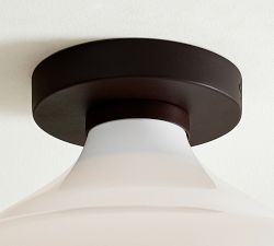 Mccarthy Milk Glass Flush Mount (14")