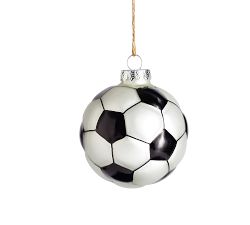 Mercury Glass Sports Ball Ornaments