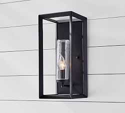 Open Box: Sonora Clear Glass Sconce - Bronze
