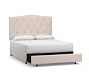 Elliot Curved Upholstered Footboard Storage Platform Bed