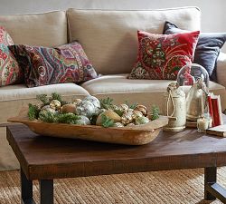 Mercury Glass Ball Ornaments, Set of 12 - Gold