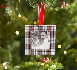 Plaid Frame Ornament