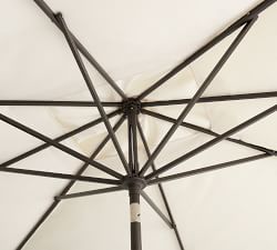 10' Rectangular Outdoor Patio Umbrella &ndash; Rustproof Aluminum Tilt Frame