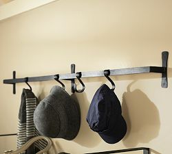 Blacksmith Wall-Mount Bar with Hooks
