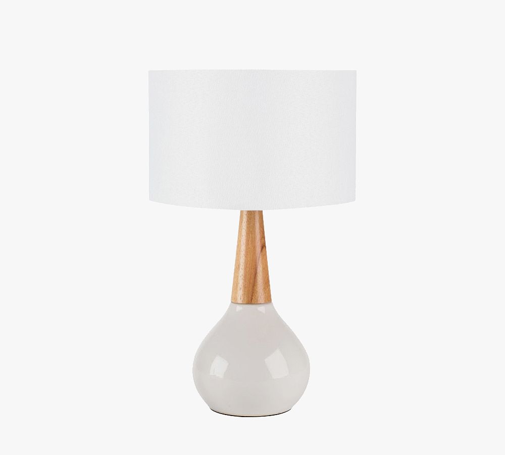 Cowan Ceramic & Wood Table Lamp (19") by Pottery Barn