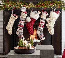 Fair Isle Knit Stockings