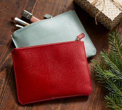 McKenna Leather Zipper Pouch