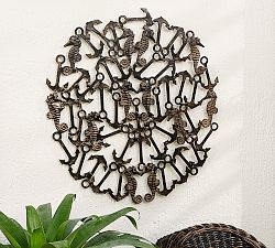 Seahorse &amp; Anchor Wall Art