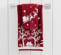 Sleigh Bell Reversible Jacquard Towel