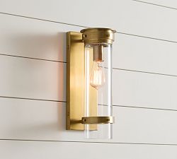 Solomon Recycled Glass Outdoor Sconce (14")