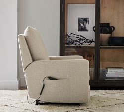 Ayden Square Arm Power Lift Recliner with Massage &amp; Heat