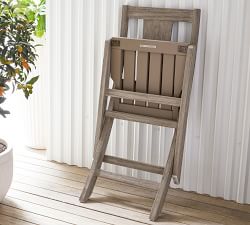 Indio Eucalyptus Folding Outdoor Bistro Chair
