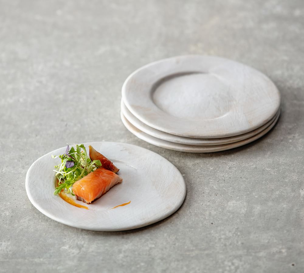 Fortessa Cloud Terre No. 2 Stoneware Appetizer Plates - Set of 4 by Pottery Barn