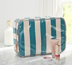 Peacock Stripe Ultimate Cosmetic Bag