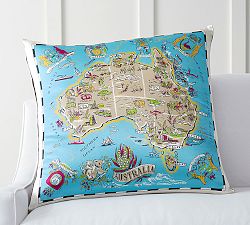 Australia Scarf Print Pillow Cover