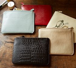 McKenna Leather Zipper Pouch