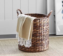 Raleigh Handwoven Seagrass Tote Basket