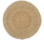 Round Braided Jute Rug
