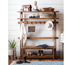 Sidney Two-Tone Rectangular Basket With Handles