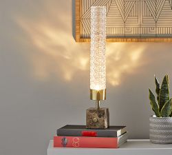 Tuberose Hand-Blown LED Table Lamp (19")