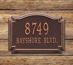 Williamsburg Address Wall Plaque