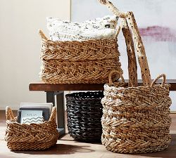 Black Banana Leaf Basket