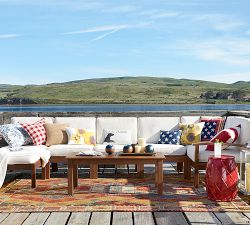 Americana Floral Outdoor Pillow