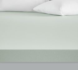 Green Tea Foam Mattress Topper with Removable Cooling Cover