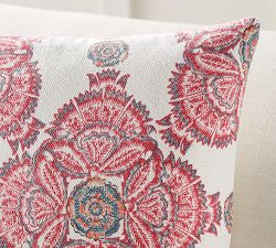 Jade Block Print Inspired Pillow Cover