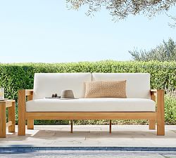 Malibu Teak Outdoor Sofa (77")
