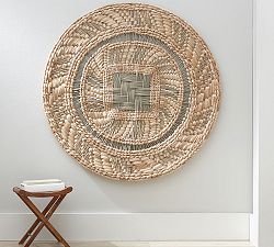 Round Woven Disc Wall Art